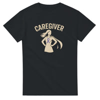 Load image into Gallery viewer, Caregiver Shirt for Women • Dementia Awareness Superhero Ribbon Tee • Alzheimer’s Caregiver Gift • Support Mom Wife Daughter
