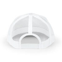 Load image into Gallery viewer, Keep Showing Up Trucker Cap — Motivational Snapback Hat with Heart Accent