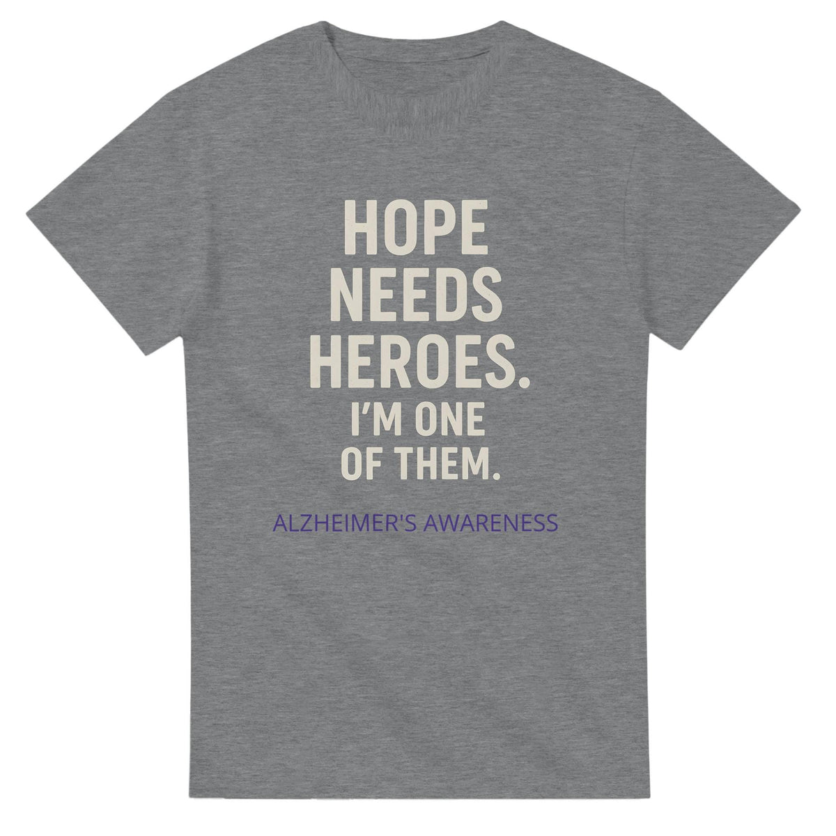Hope Needs Heroes – Alzheimer’s Awareness Shirt | Unisex Heavyweight Crewneck (Gildan® 5000)