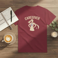 Load image into Gallery viewer, Caregiver Shirt for Women • Dementia Awareness Superhero Ribbon Tee • Alzheimer’s Caregiver Gift • Support Mom Wife Daughter
