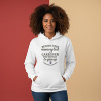 Load image into Gallery viewer, Inspiring Dementia Awareness Hoodie - Unisex Fleece Pullover with Quote &amp; Purple Ribbon
