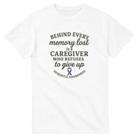 Load image into Gallery viewer, Inspirational Dementia Awareness T-Shirt - Caregiver Support Tee with Purple Ribbon
