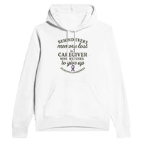 Load image into Gallery viewer, Inspiring Dementia Awareness Hoodie - Unisex Fleece Pullover with Quote &amp; Purple Ribbon
