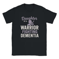 Load image into Gallery viewer, Daughter of a Warrior T-Shirt - Purple Ribbon for Dementia Awareness - Soft Comfort Tee